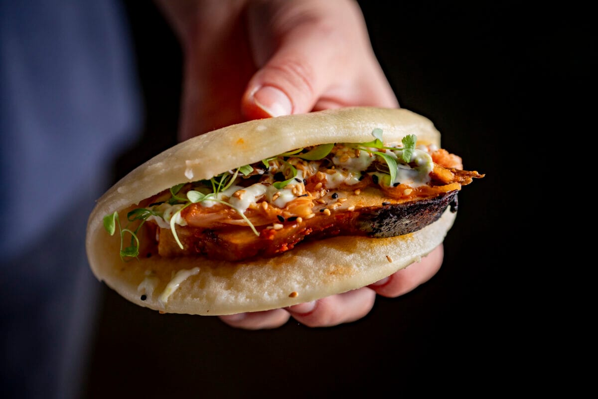 West Sussex Wedding, Evening Food, Bao Bun